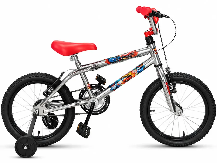 Infantil Cromada Vermelha — Aro 16